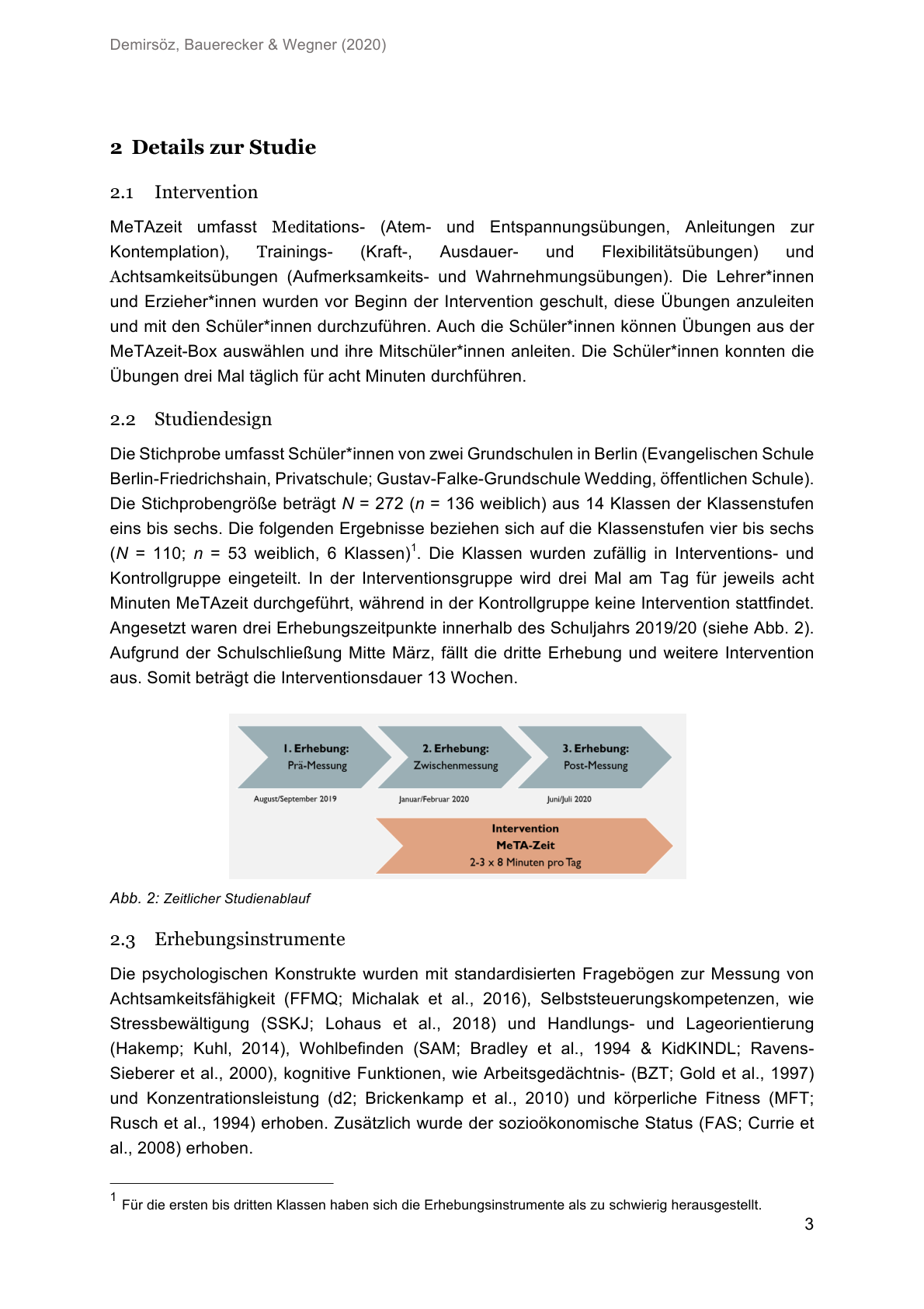 Studienbericht, Seite 3
