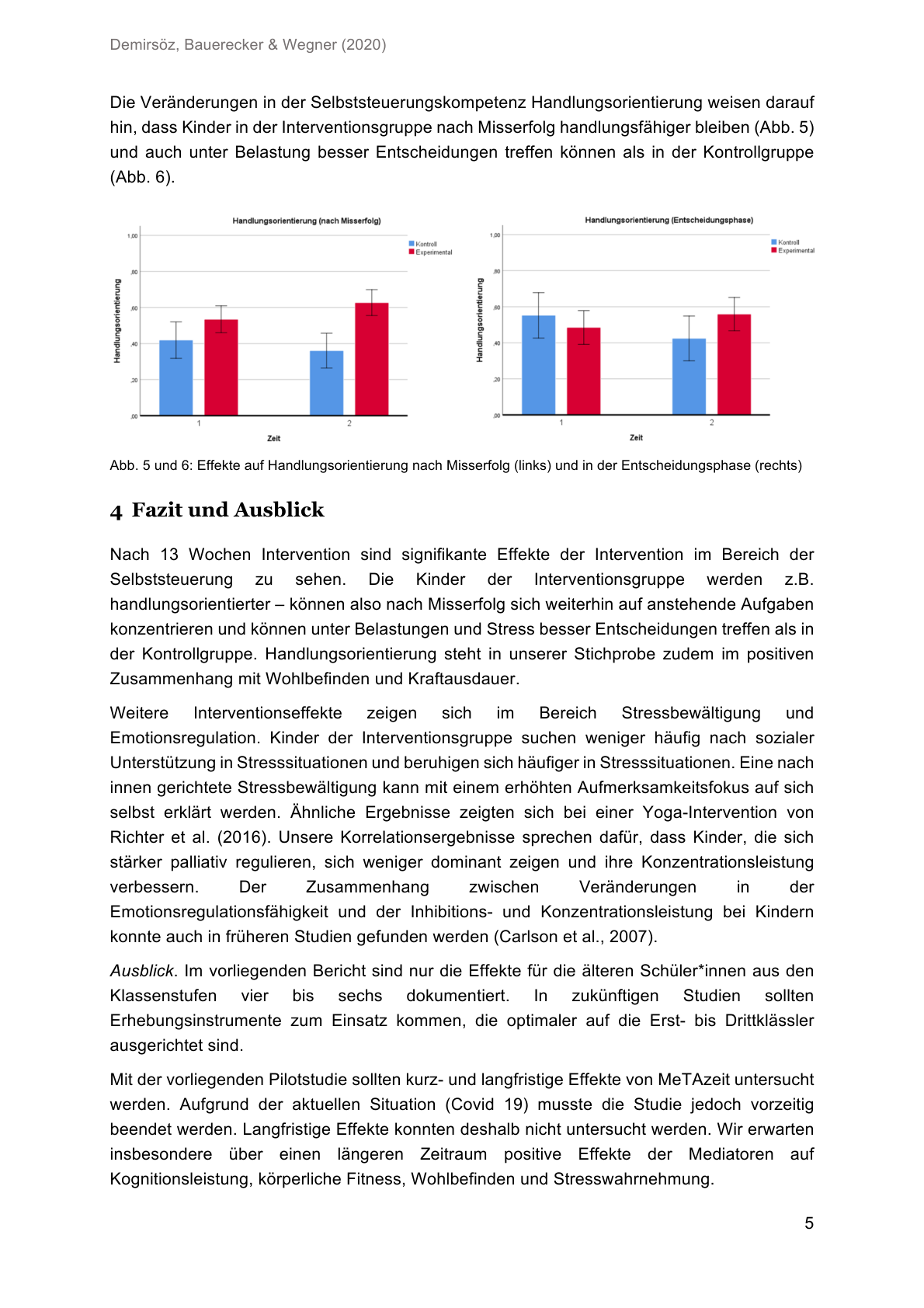 Studienbericht, Seite 5