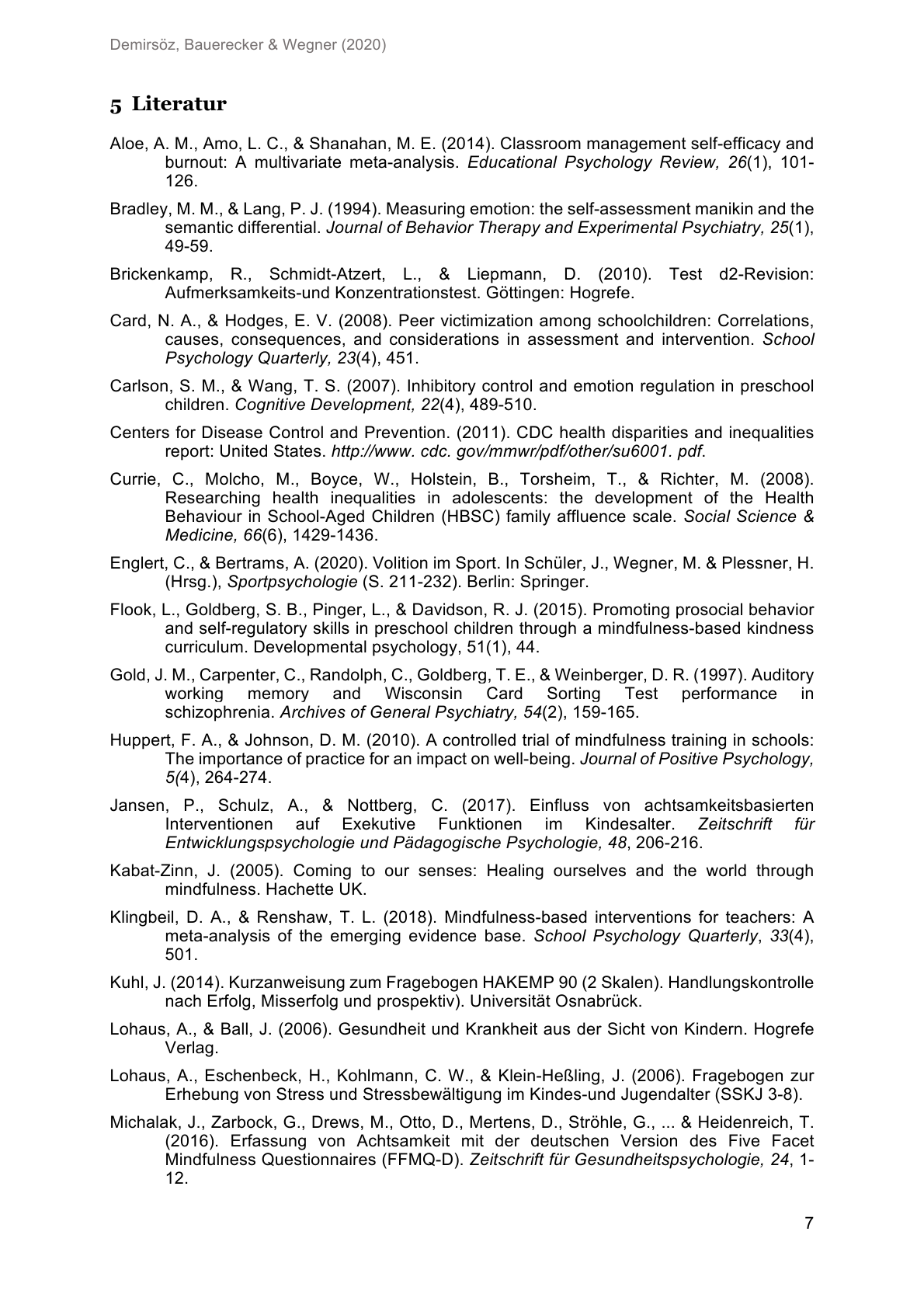 Studienbericht, Seite 7